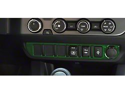 Center Dash 6-Switch Panel Accent Trim; Army Green (16-23 Tacoma)