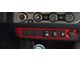 Center Dash 6-Switch Panel Accent Trim; Gloss TRD Red (16-23 Tacoma)