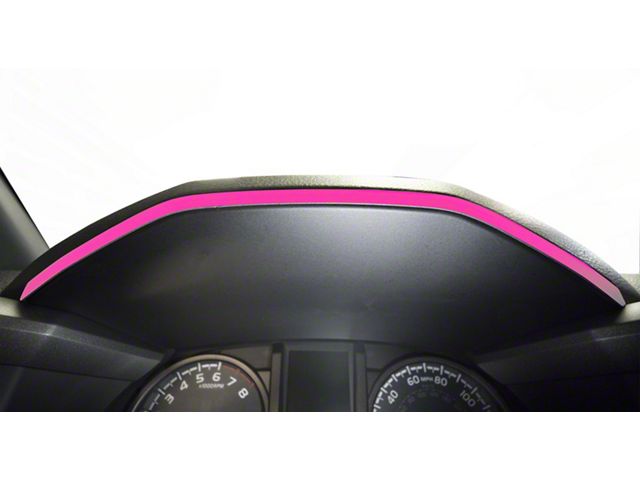 Dashboard Accent Trim; Hot Pink (16-23 Tacoma)