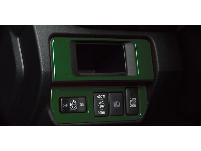 Dim Light 3-Switch Control Accent Trim; Army Green (16-22 Tacoma)