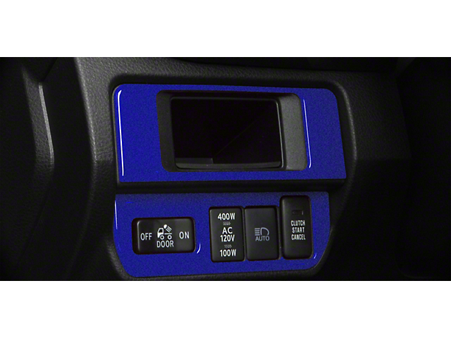 Dim Light 3-Switch Control Accent Trim; Blazing Blue (16-22 Tacoma)