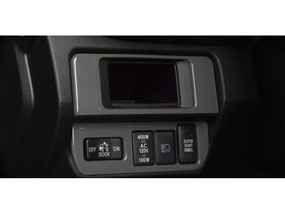 Dim Light 3-Switch Control Accent Trim; Charcoal Silver (16-23 Tacoma)