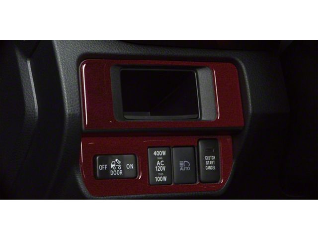 Dim Light 3-Switch Control Accent Trim; Ruby Red (16-23 Tacoma)