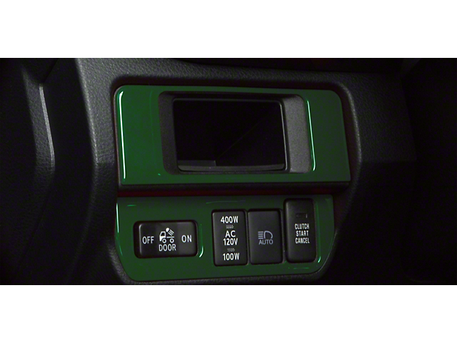 Dim Light 4-Switch Control Accent Trim; Army Green (16-22 Tacoma)