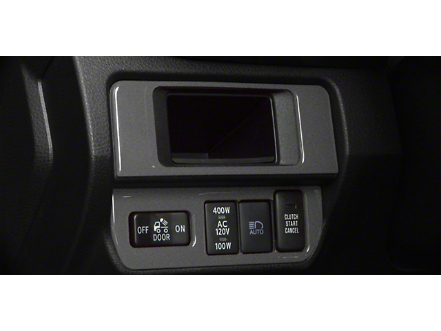 Dim Light 4-Switch Control Accent Trim; Charcoal Silver (16-22 Tacoma)