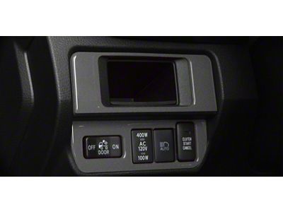 Dim Light 4-Switch Control Accent Trim; Charcoal Silver (16-23 Tacoma)