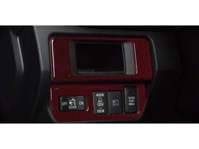 Dim Light 4-Switch Control Accent Trim; Ruby Red (16-23 Tacoma)