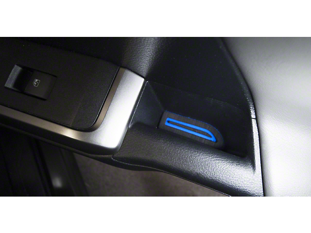 Door Armrest Foam Inserts; Black/Blue (16-22 Tacoma Access Cab)