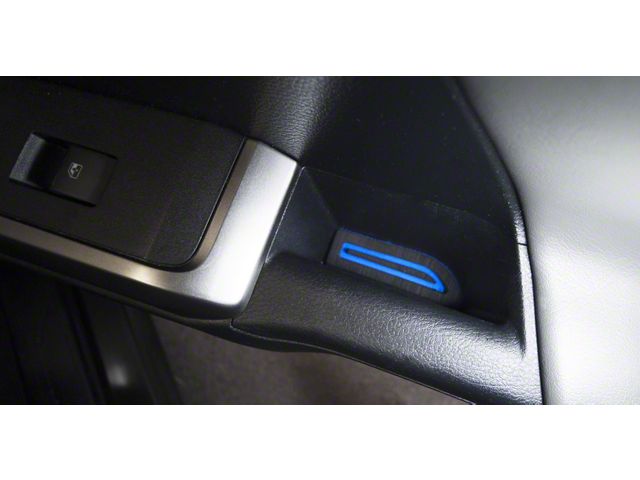 Door Armrest Foam Inserts; Black/Blue (16-23 Tacoma Access Cab)