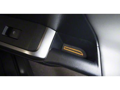 Door Armrest Foam Inserts; Black/Orange (16-23 Tacoma Double Cab)