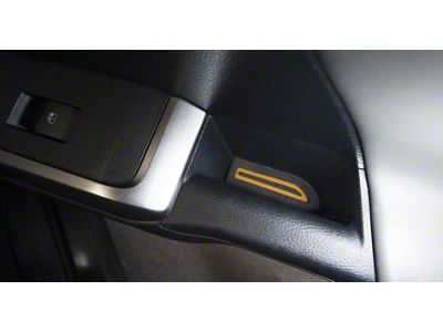 Door Armrest Foam Inserts; Black/Orange (16-23 Tacoma Access Cab)