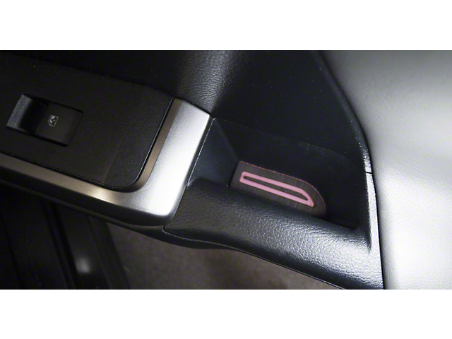 Door Armrest Foam Inserts; Black/Pink (16-22 Tacoma Double Cab)