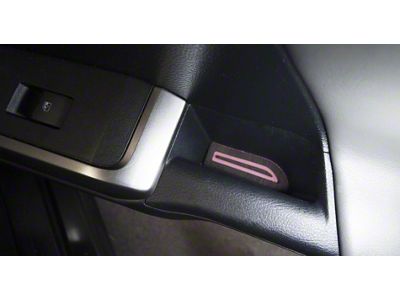 Door Armrest Foam Inserts; Black/Pink (16-23 Tacoma Double Cab)
