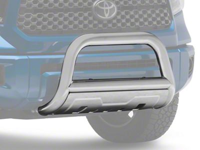 Barricade 3.50-Inch Oval Bull Bar with Skid Plate; Stainless Steel (07-21 Tundra)
