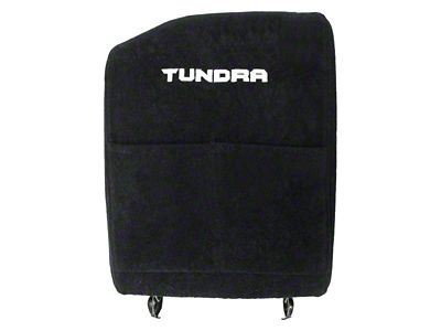 Center Console Cover with Tundra Logo; Black (07-13 Tundra w/ Bucket Seats)