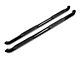RedRock 4-Inch Oval Bent End Side Step Bars; Black (07-21 Tundra CrewMax)