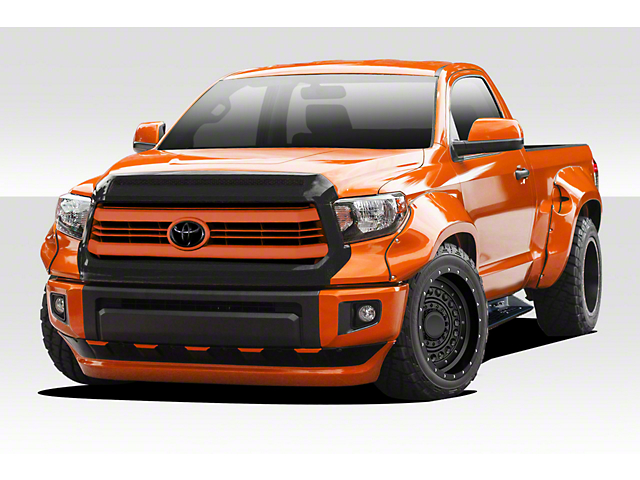 Circuit Fender Flares Kit with Front Chin Spoiler; Unpainted (14-21 Tundra)