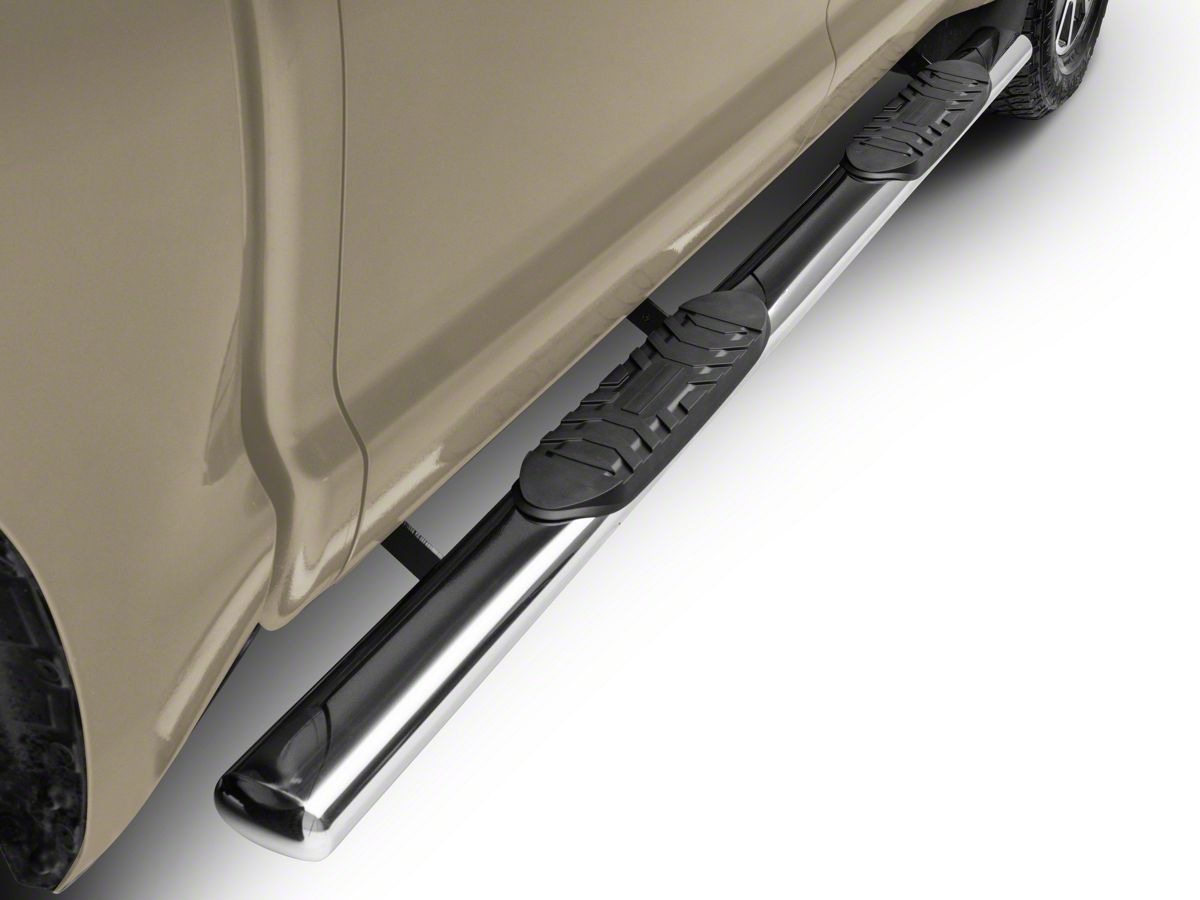 Black MOSTPLUS Running Board Nerf Bar Compatible for 07-19 Toyota Tundra Double Cab Oval 4 inches Side Step 