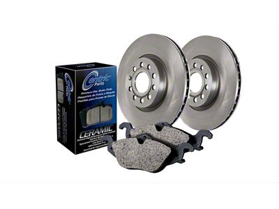 Select Axle Plain 5-Lug Brake Rotor and Pad Kit; Front and Rear (07-21 Tundra)