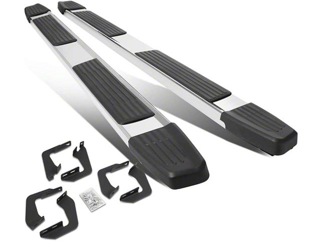 5.25-Inch Running Boards; Stainless Steel (07-21 Tundra Double Cab)