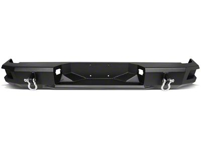 Heavy Duty Rear Bumper with D-Ring Shackles; Not Pre-Drilled for Backup Sensors (07-13 Tundra)