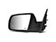 OEM Style Heated Power Adjustable Folding Mirror with Blind Spot Detection; Textured Black; Driver Side (14-15 Tundra)