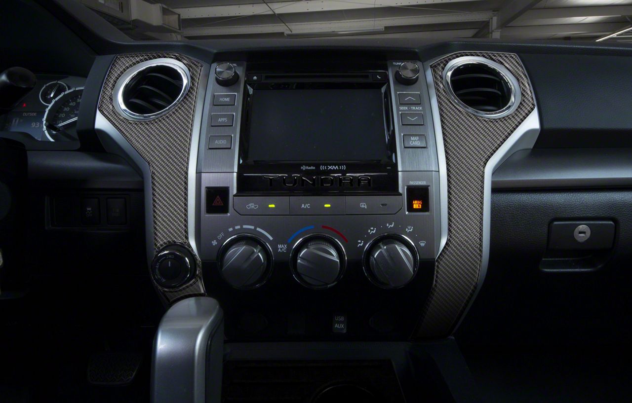 Tundra Bezel Accent Trim; Domed Carbon Fiber (1421 Tundra) Free Shipping