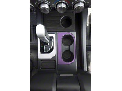 Center Console Cup Holder Replacement Accent Trim; Lavender Purple (14-21 Tundra)