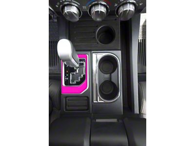 Center Console Shifter Accent Trim; Hot Pink (14-21 Tundra)