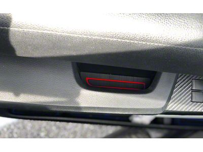 Door Armrest Foam Inserts; Black/Red (14-21 Tundra Double Cab)