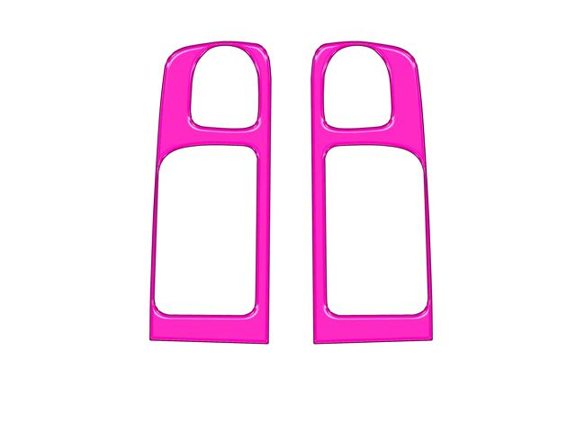 Rear Door Handle Accent Trim; Hot Pink (14-21 Tundra CrewMax)