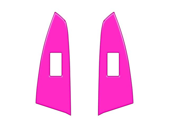 Rear Door Switch Panel Accent Trim; Hot Pink (14-21 Tundra Double Cab)