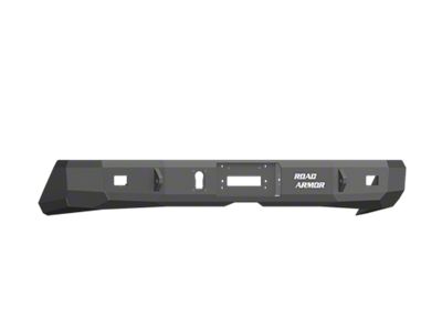 Road Armor Stealth Winch Rear Bumper; Pre-Drilled for Backup Sensors; Textured Black (14-21 Tundra)