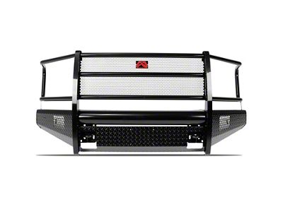 Fab Fours Black Steel Front Bumper with Full Guard; Gloss Black (07-13 Tundra)