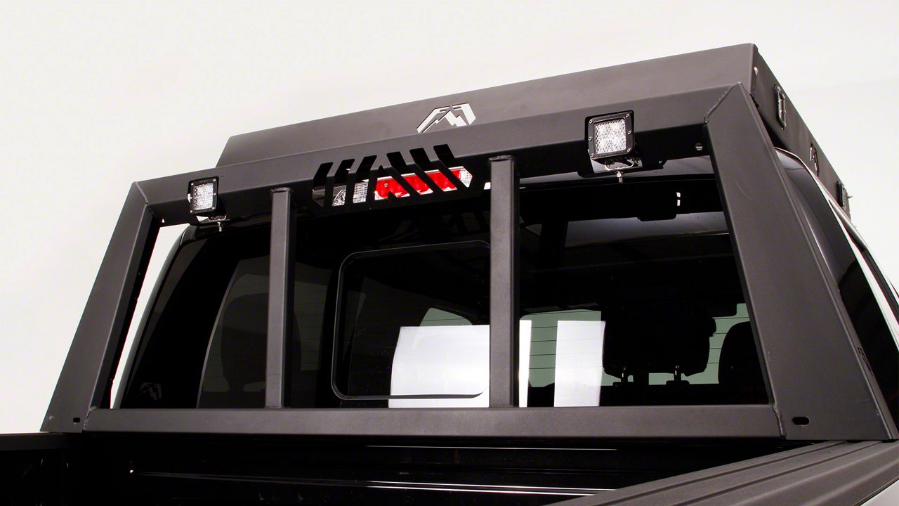 Fab Fours Headache Rack; Matte Black (07-23 Tundra)