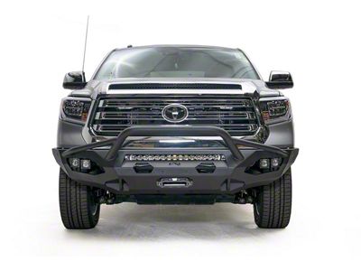 Fab Fours Matrix Front Bumper with Pre-Runner Guard; Bare Steel (14-21 Tundra)
