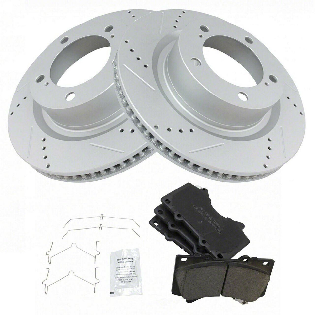 Tundra Ceramic Performance 5Lug Brake Rotor and Pad Kit; Front (0721