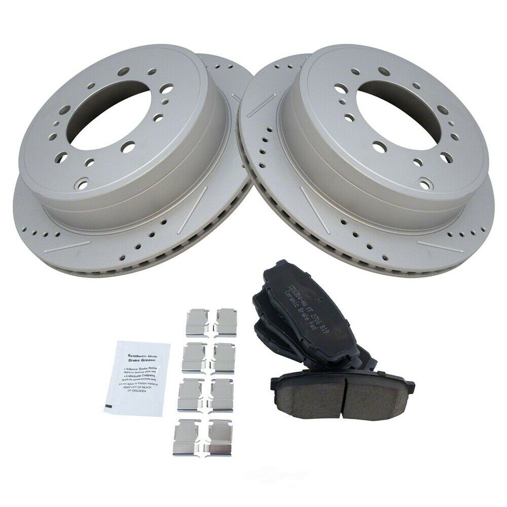Tundra Ceramic Performance 5Lug Brake Rotor and Pad Kit; Rear (0721