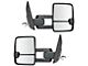 Powered Heated Memory Manual-Telescoping Towing Mirrors with Smoked Turn Signals; Chrome (14-19 Tundra)