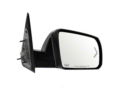 Powered Heated Memory Mirror with Puddle Light; Chrome; Passenger Side (07-13 Tundra)