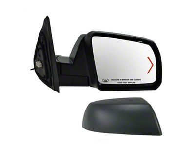 Powered Heated Mirror with Turn Signal; Textured Black; Passenger Side (07-13 Tundra)