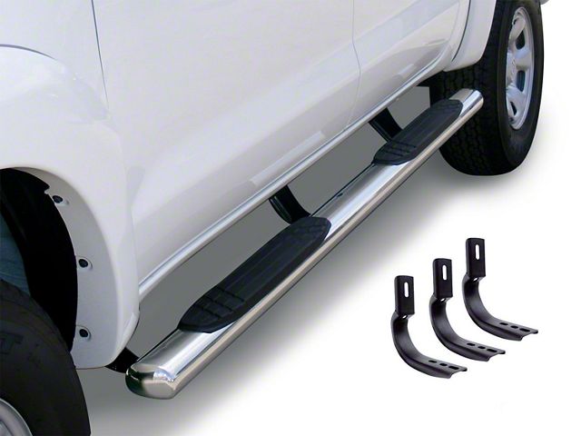 4-Inch OE Xtreme Side Step Bars; Polished (07-21 Tundra Double Cab)