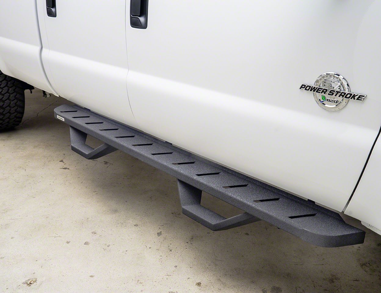 RB10 Running Boards with Drop Steps; Textured Black (07-21 Tundra CrewMax)