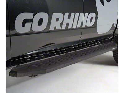 Go Rhino RB20 Running Boards; Protective Bedliner Coating (07-21 Tundra Double Cab)