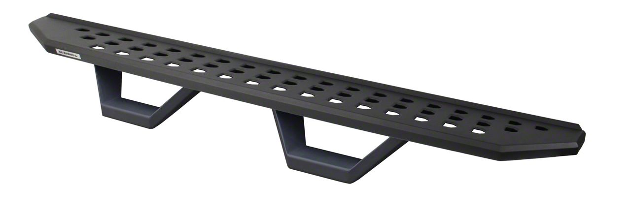 RB20 Running Boards with Drop Steps; Textured Black (07-21 Tundra Double Cab)