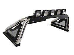 Go Rhino Sport Bar 2.0 Roll Bar with Power Actuated Retractable Light Mount; Polished (10-26 RAM 3500)