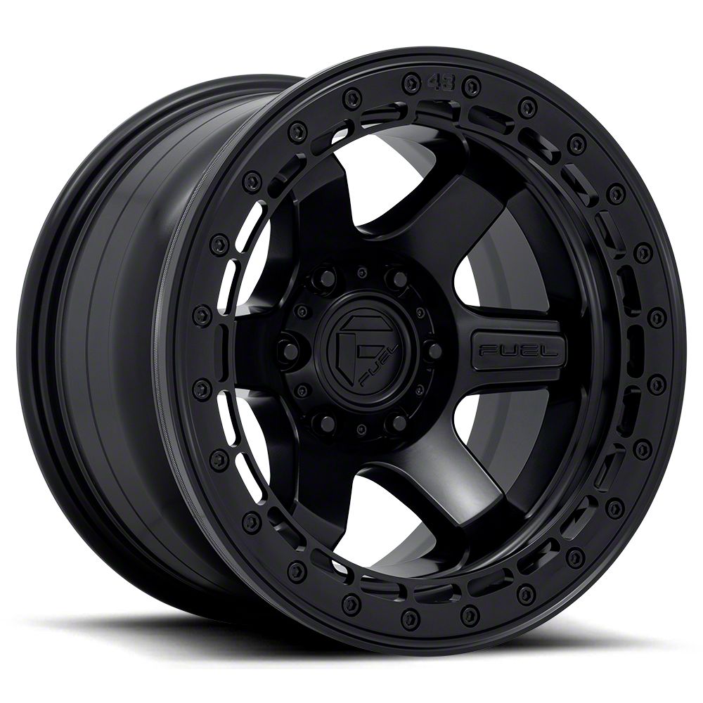 Fuel Wheels Block Beadlock Matte Black 5-Lug Wheel; 17x8.5; 20mm Offset (07-13 Tundra)