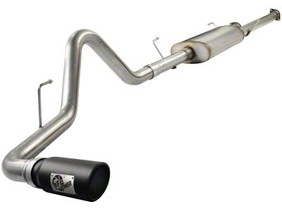 AFE MACH Force-XP 3-Inch Single Exhaust System with Black Tip; Side Exit (10-21 5.7L Tundra)