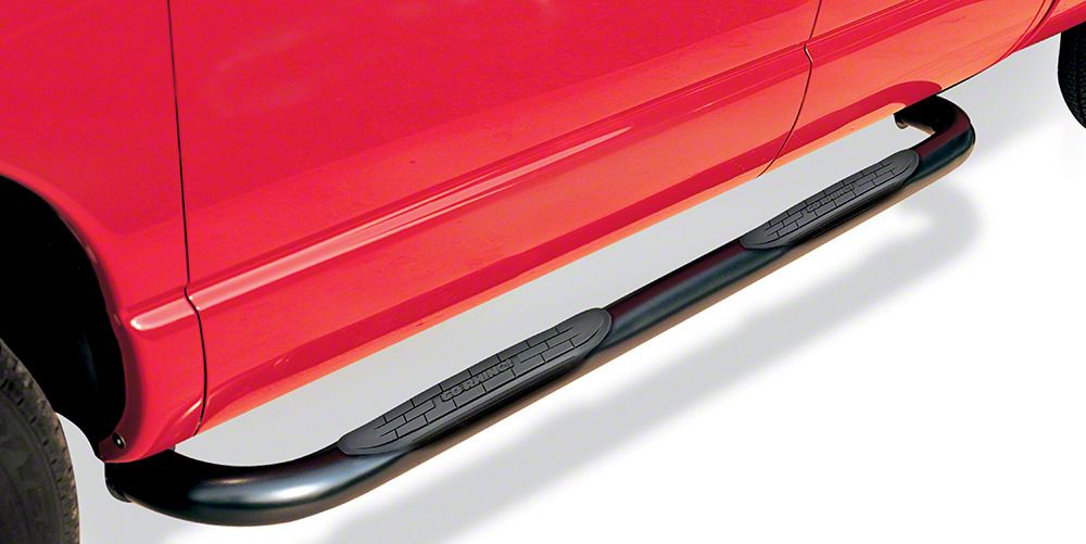 3-Inch 4000 Series Cab Length Side Step Bars; Black (07-21 Tundra CrewMax)