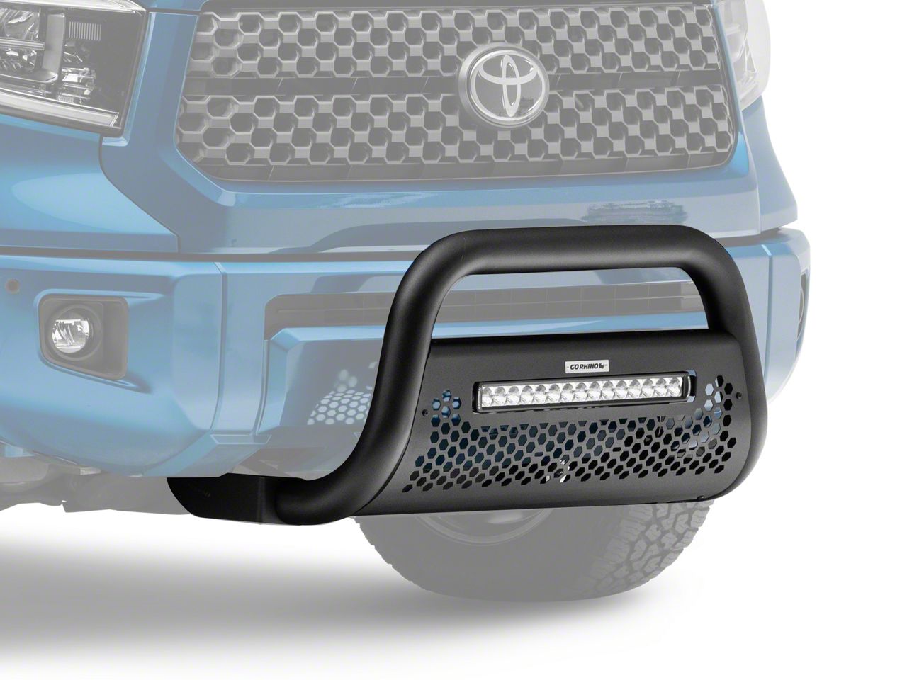RC2 LR Bull Bar with 20-Inch LED Light Bar; Textured Black (07-21 Tundra)